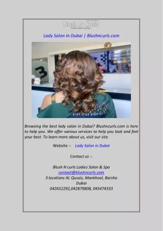 lady salon in dubai blushncurls com