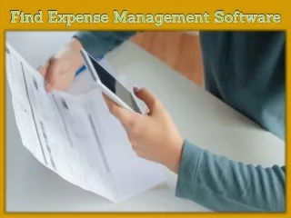 Find Expense Management Software