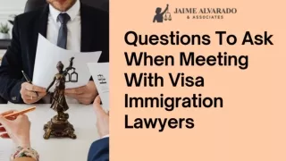 Questions To Ask When Meeting With Visa Immigration Lawyers