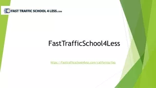 fasttrafficschool4less