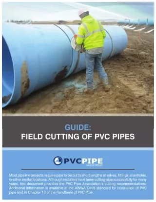 guide field cutting of pv pipes