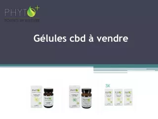 g lules cbd vendre