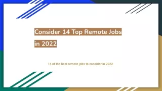 consider 14 top remote jobs