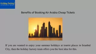 Book and Enjoy With Air Arabia Cheap Tickets