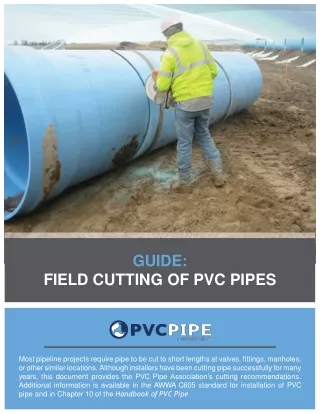 guide field cutting of pvc pipes