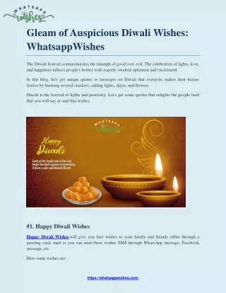 Diwali whatsapp Wishes