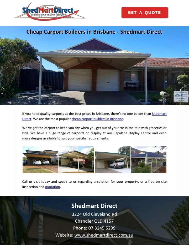 cheap carport builders in brisbane shedmart