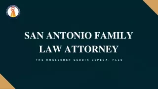 San Antonio Family Law Attorney