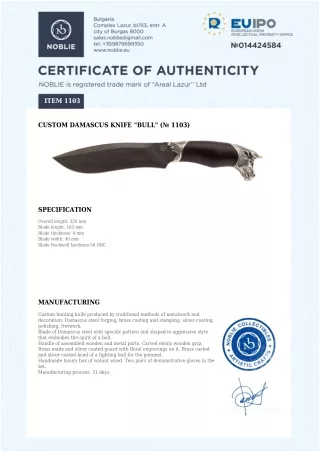 custom damascus knife