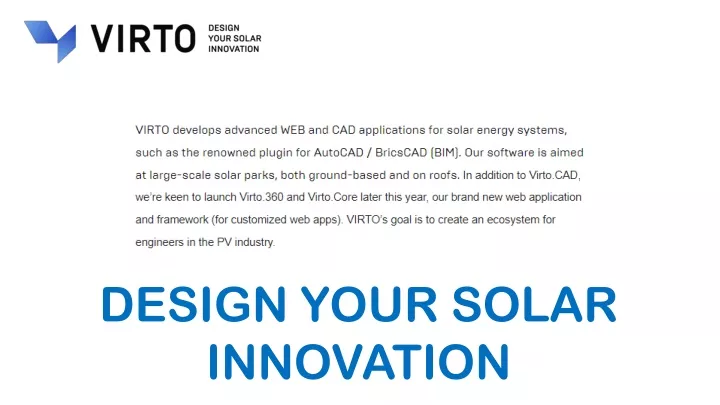 design your solar innovation
