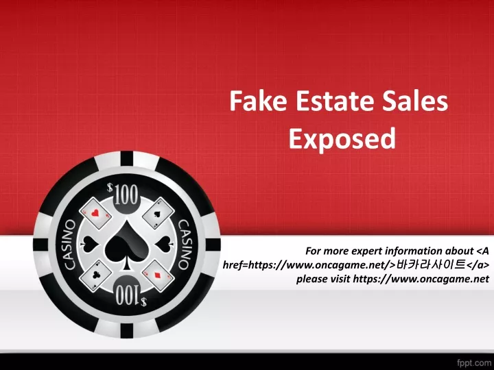 fake estate sales exposed