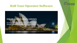 b2b tour operator software