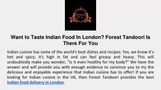 Want to Taste Indian Food In London_ Forest Tandoori Is There For You