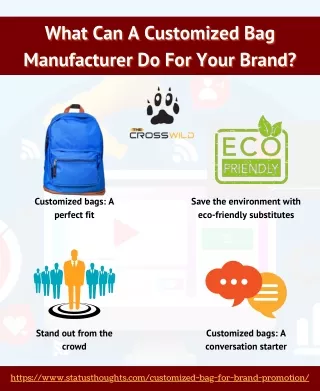 What Can A Customized Bag Manufacturer Do For Your Brand?