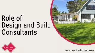 Role of Design and Build Consultants