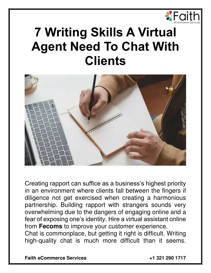 7 writing skills a virtual agent need to chat