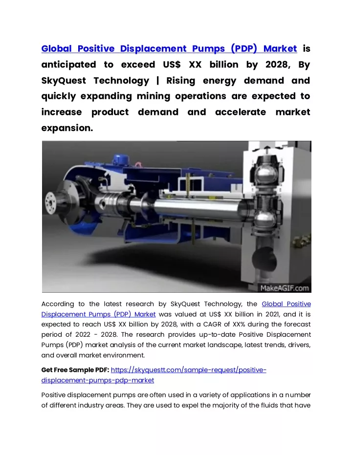 global positive displacement pumps pdp market