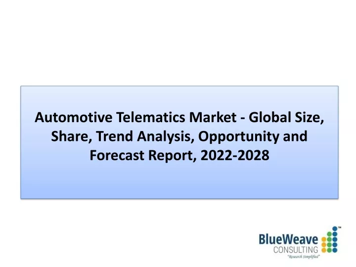 automotive telematics market global size share