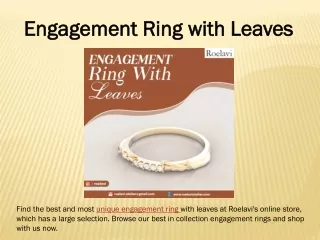 Engagement Ring with Leaves