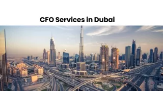 CFO Services in Dubai | Outsourced CFO | #UAE