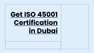 get iso 45001 certification in dubai
