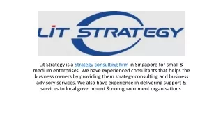 Strategy Consulting Firm - Lit Strategy