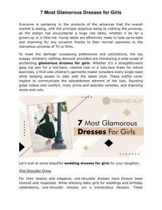 7 most glamorous dresses for girls