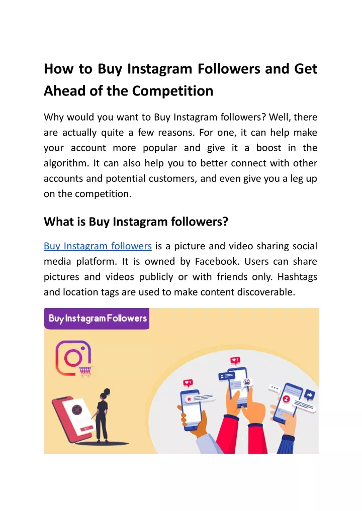 how to buy instagram followers and get ahead