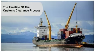 The Timeline Of The Customs Clearance Process