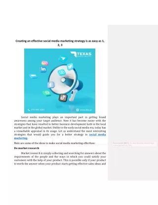 creating an effective social media marketing