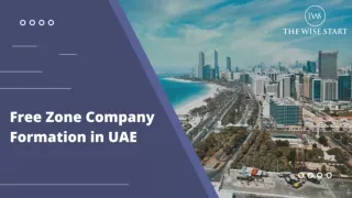 Free Zone Company Formation in UAE