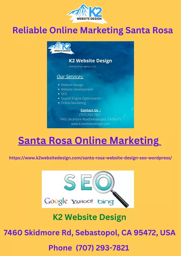 reliable online marketing santa rosa