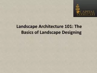 landscape architecture 101 the basics