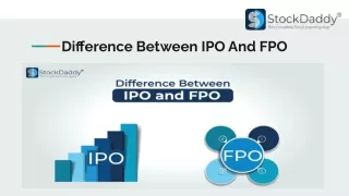 Difference Between IPO And FPO