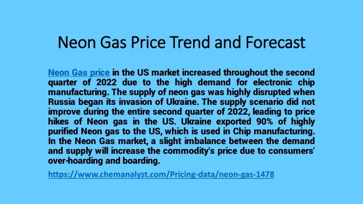 neon gas price trend and forecast