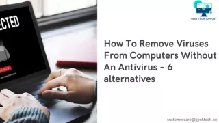 How To Remove Viruses From Computers Without An Antivirus – 6 alternatives