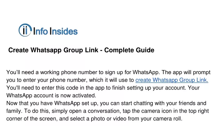 create whatsapp group link complete guide