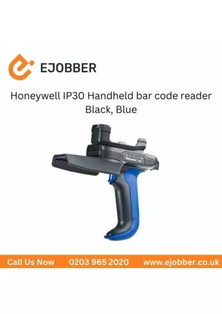 Honeywell IP30 Handheld bar code reader Black, Blue