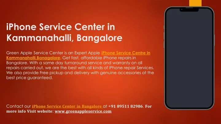 iphone service center in kammanahalli bangalore