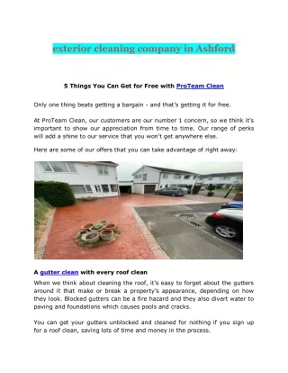 exterior cleaning company in Ashford