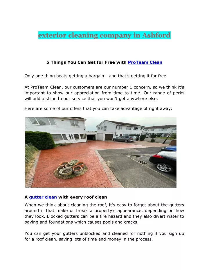 exterior cleaning company in ashford