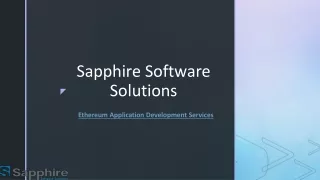 ethereum application development services