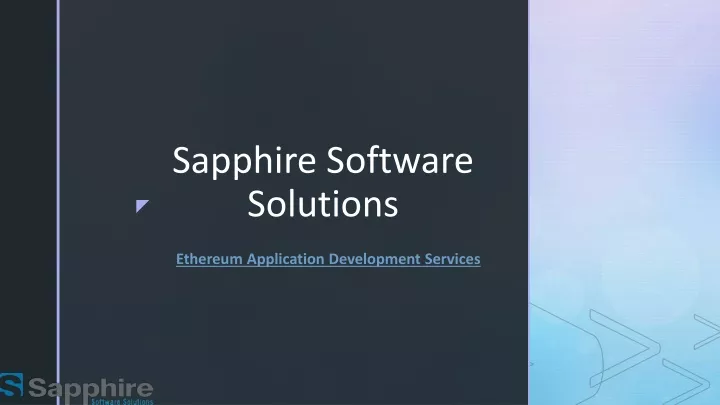 ethereum application development services