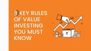 8 key rules of value investing you must know