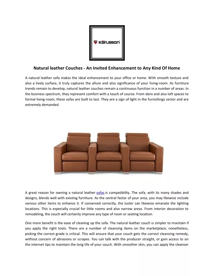 natural leather couches an invited enhancement