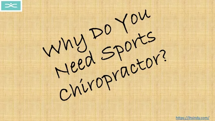 why do you need sports chiropractor