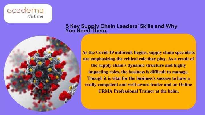 5 key supply chain leaders skills