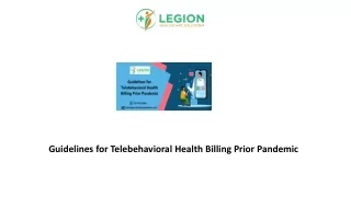 guidelines for telebehavioral health billing
