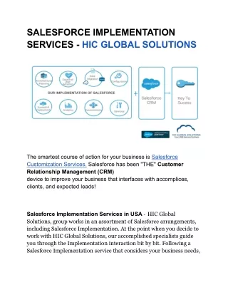 PPT - SALESFORCE IMPLEMENTATION SERVICES - (2) PowerPoint Presentation ...