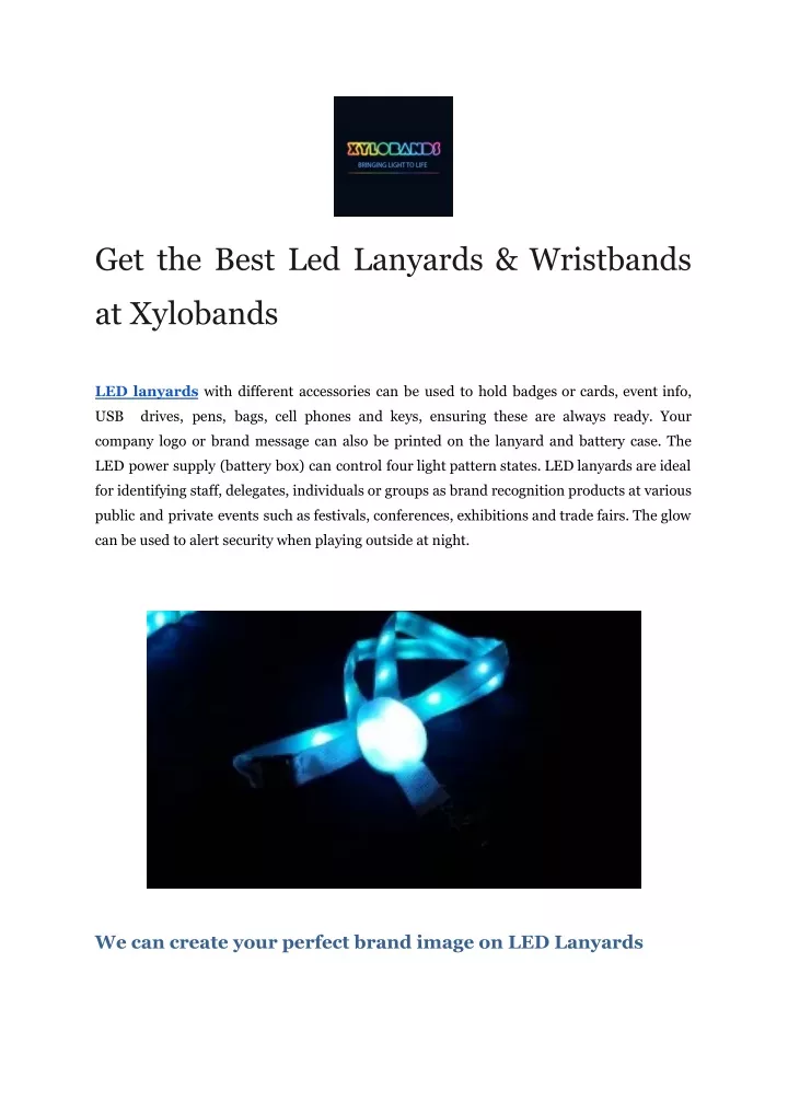 get the best led lanyards wristbands